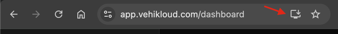 Icône d'installation PWA dans Chrome